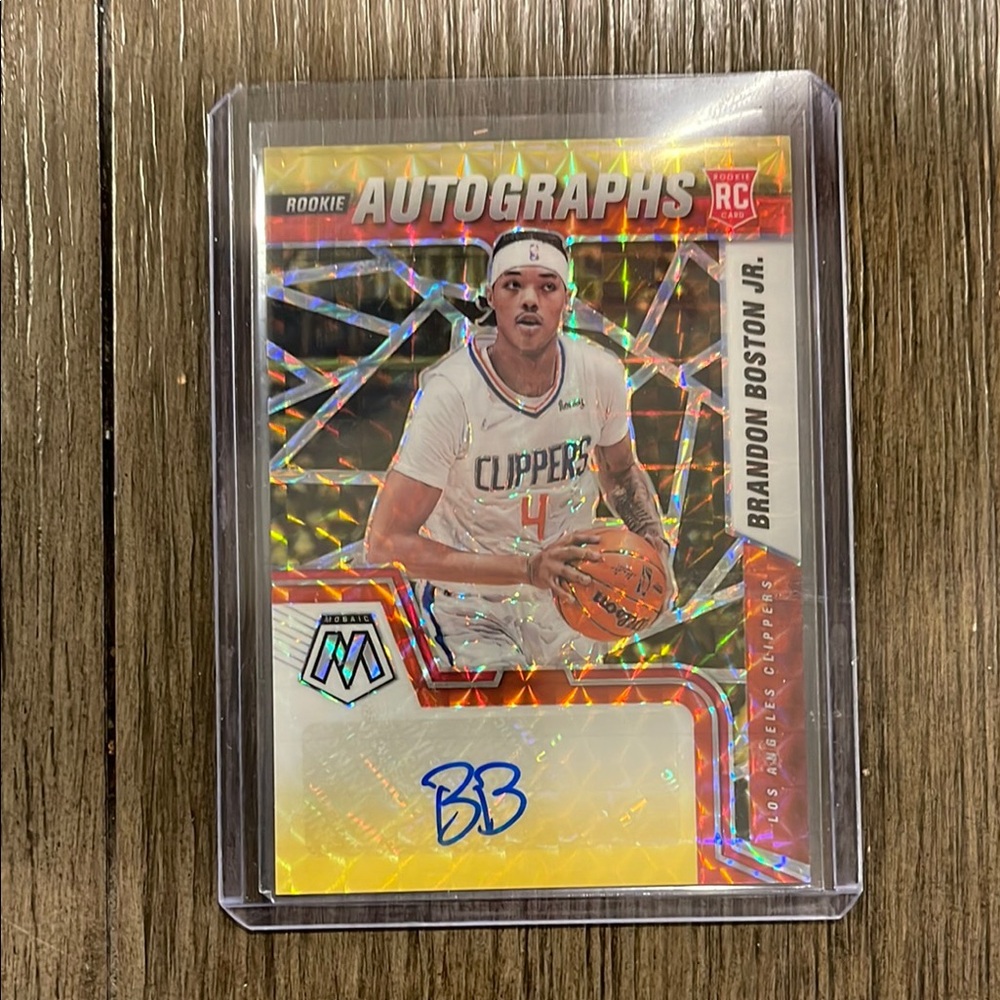 Brandon Boston Jr. Rookie Autograph Basketball Card - Holo Prizm
